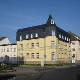 Historisches Haus mit neuer Fassadenbemalung