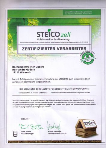 STEICO Zell zertifizierter Verarbeiter